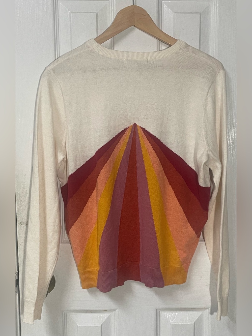 Marine Layer Sweater Women’s Small Sunset Icon Cotton Oatmeal New NWT Transition - Picture 3 of 9
